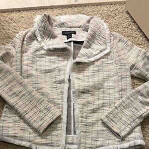 Rachel Zoe Women's Cream Textured Blazer